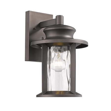 Chloe Lighting Owen Transitional 1 Light Rubbed Bronze Outdoor Wall Sconce - 14 in. CH2S074RB14-OD1